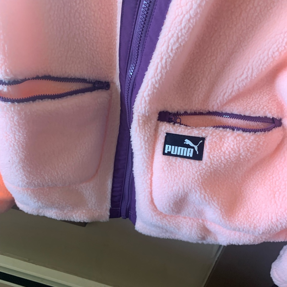 PUMA Oversized Fleece Jacket size XL - Picture 5 of 6